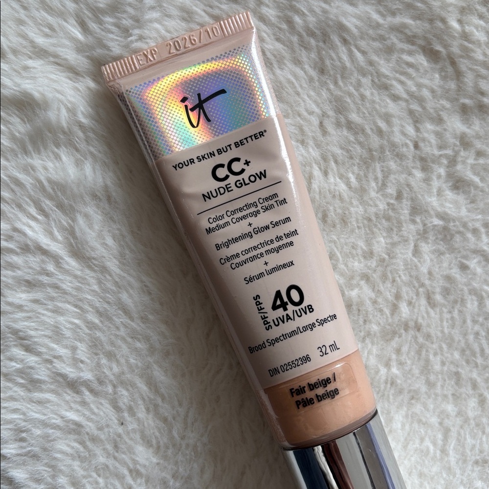 Final offer! 💗IT Cosmetics CC+ Nude Glow Foundation - Fair Beige - Picture 5 of 7